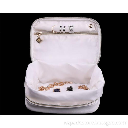 2016 OEM New Women Multifunction Travel PU Leather Cosmetic Bag Makeup Case Pouch Toiletry Organizer